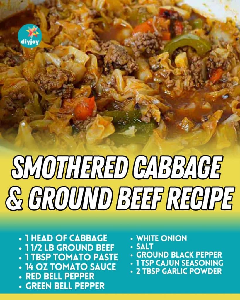Smothered Cabbage & Ground Beef Recipe