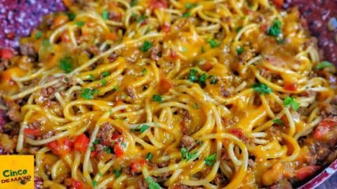 Best One-Pot Taco Spaghetti | DIY Joy Projects and Crafts Ideas