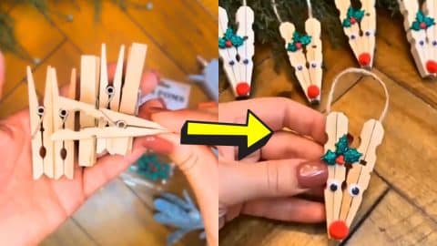 DIY Clothespin Reindeer Ornament | DIY Joy Projects and Crafts Ideas