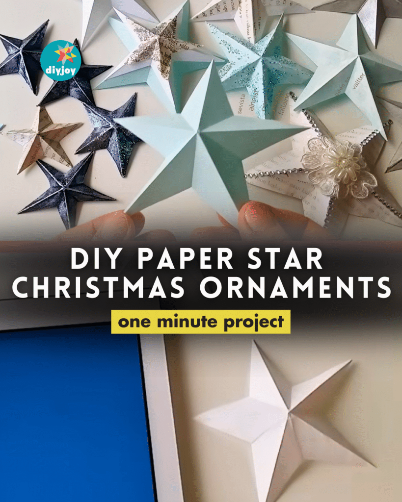 Diy Paper Star Christmas Ornaments