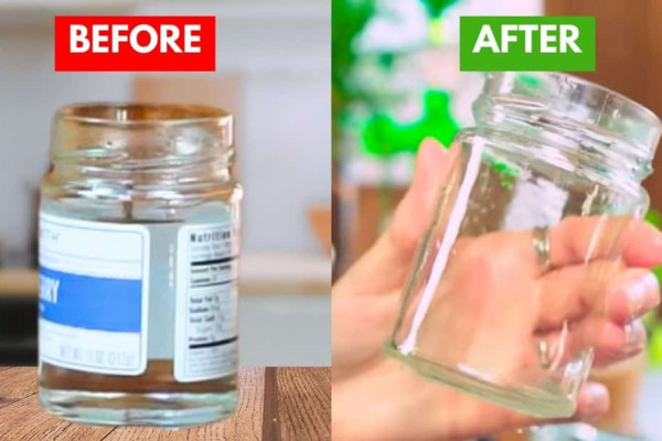 Easiest Way to Remove Labels From Jars