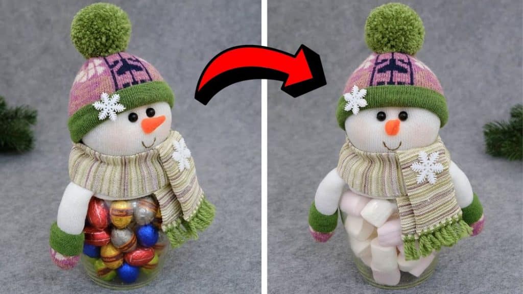 Easy DIY Snowman Treat Container Tutorial