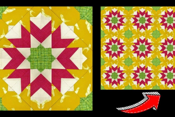 Easy Medina Fall Star Quilt Block Tutorial