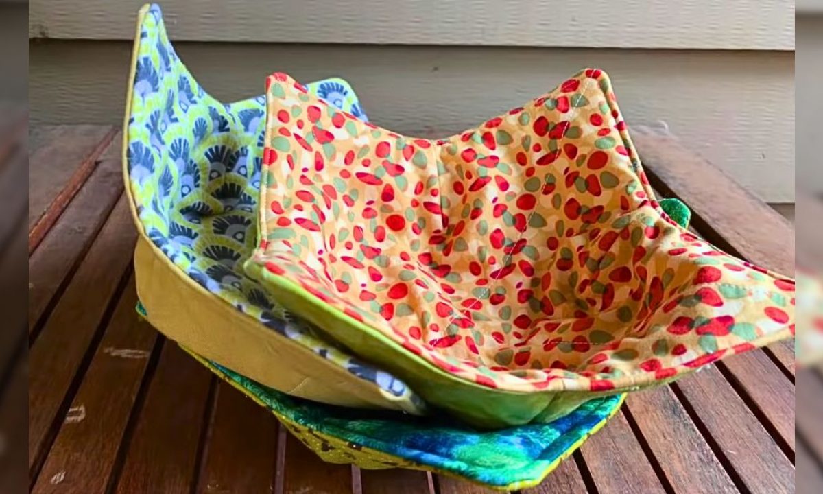 Easy Microwave Bowl Cozy Sewing Tutorial
