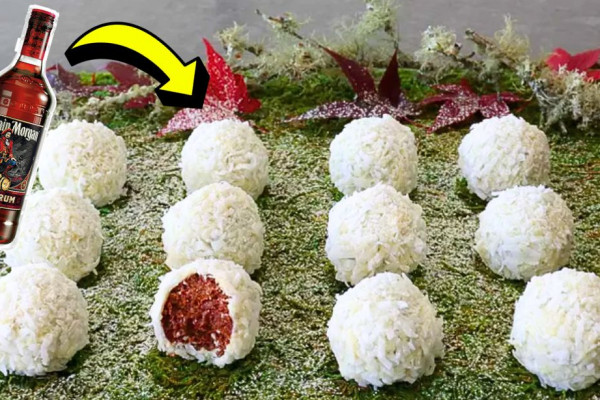 Easy No-Bake Chocolate Rum Snowballs Recipe