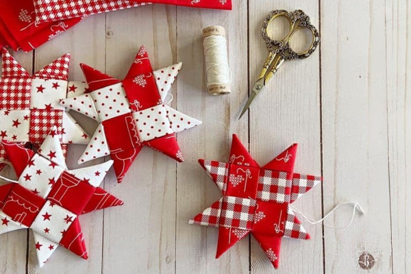 Easy No Sew Fabric Stars