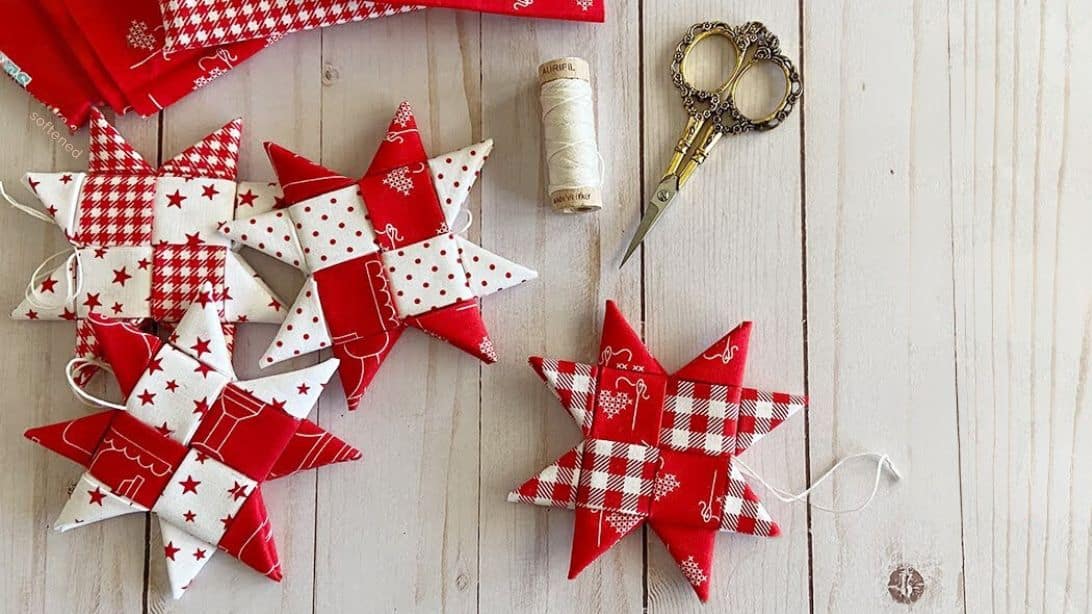 Easy NoSew Fabric Stars