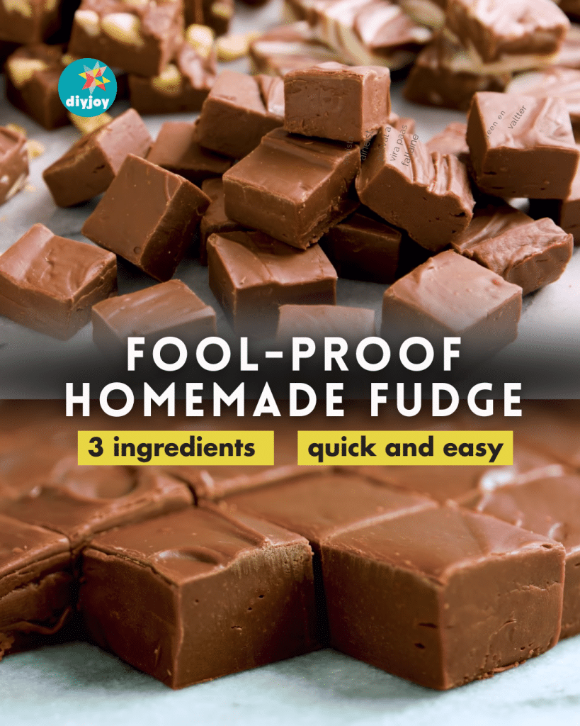 3-Ingredient Homemade Chocolate Fudge