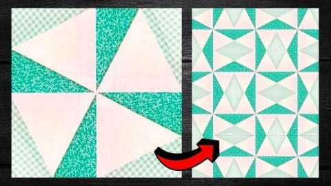 How to Make Triangles in a Square Quilt | DIY Joy Projects and Crafts Ideas