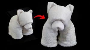 How to Make a DIY Towel Bear