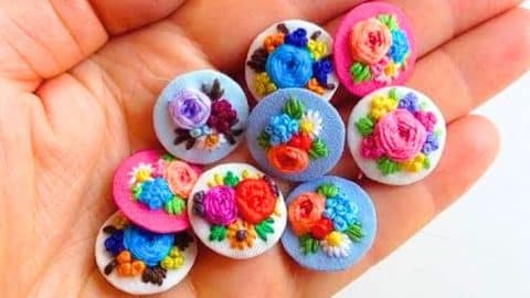 How to Make an Embroidered Button | DIY Joy Projects and Crafts Ideas