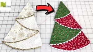 How to Sew a DIY Reversible Christmas Tree Napkin
