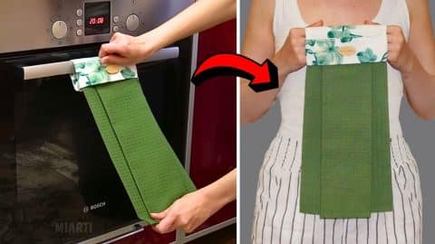 How to Sew a Hanging Kitchen Towel in 5 minutes | DIY Joy Projects and Crafts Ideas