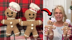 No-Sew DIY Gingerbread Man Tutorial