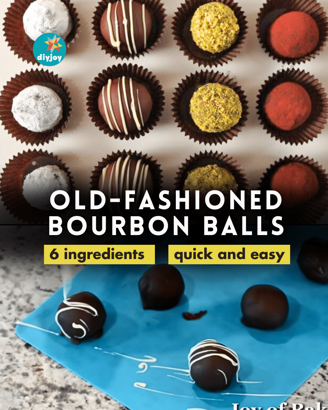 6Ingredient OldFashioned Bourbon Balls