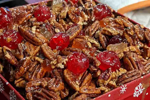 Holiday Pecan Fruit Cake From Scratch