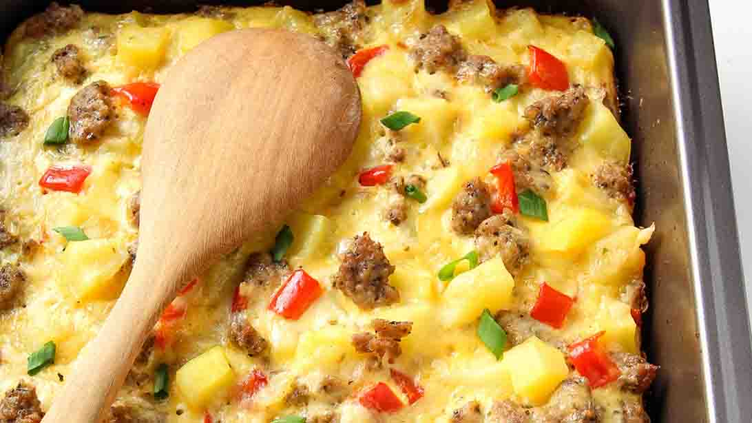 Overnight Breakfast Casserole Recipe | DIY Joy Projects and Crafts Ideas