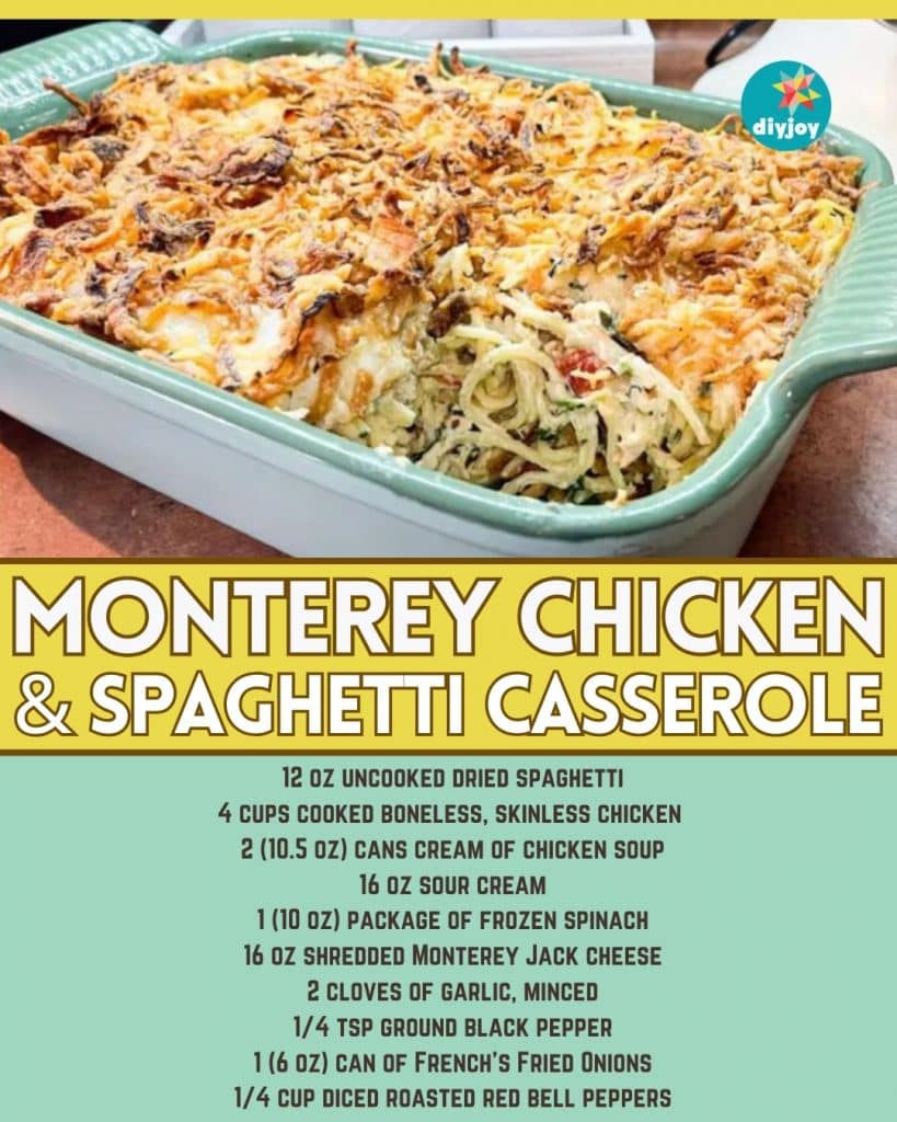 Monterey Chicken & Spaghetti Casserole Recipe