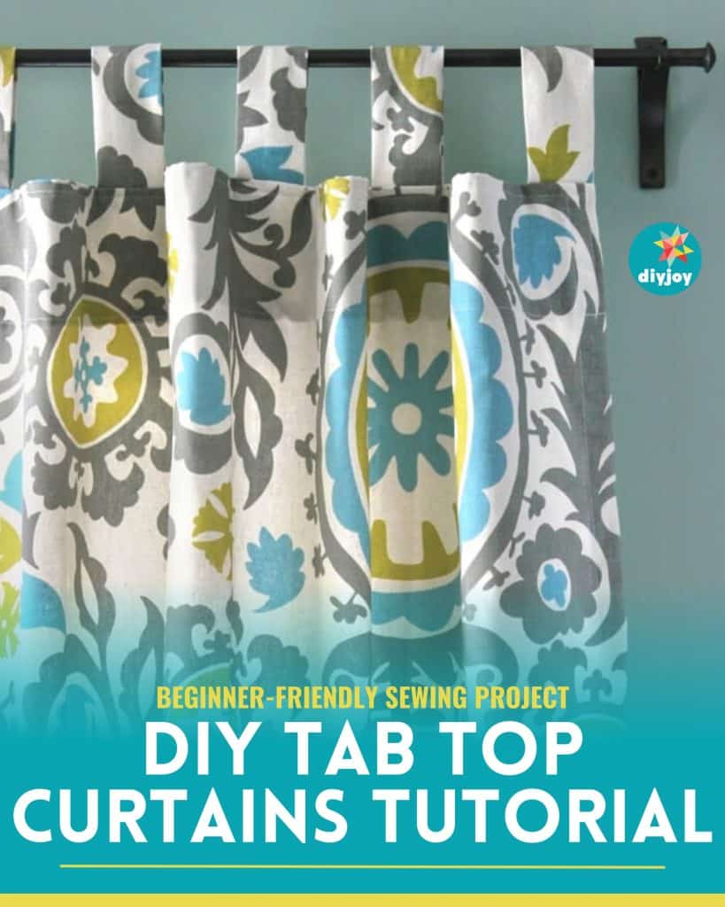 DIY Tab Top Curtains Tutorial