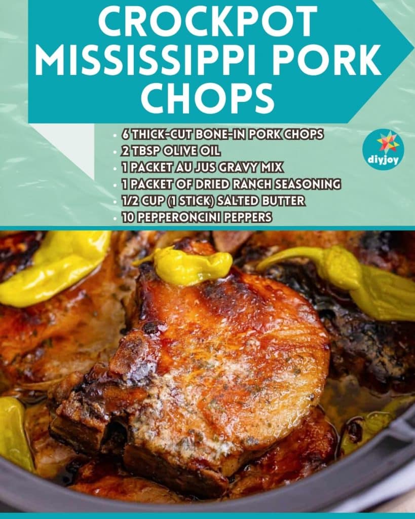 Crockpot Mississippi Pork Chops Recipe