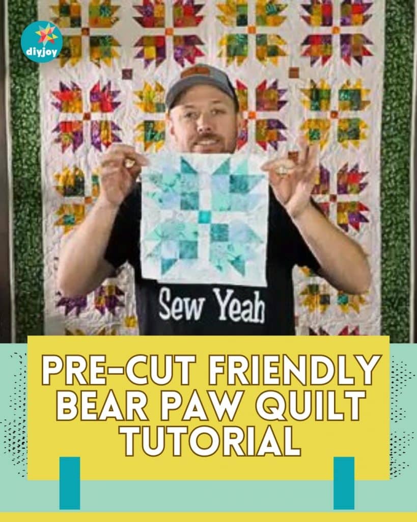 Pre-Cut Friendly Bear Paw Quilt Tutorial
