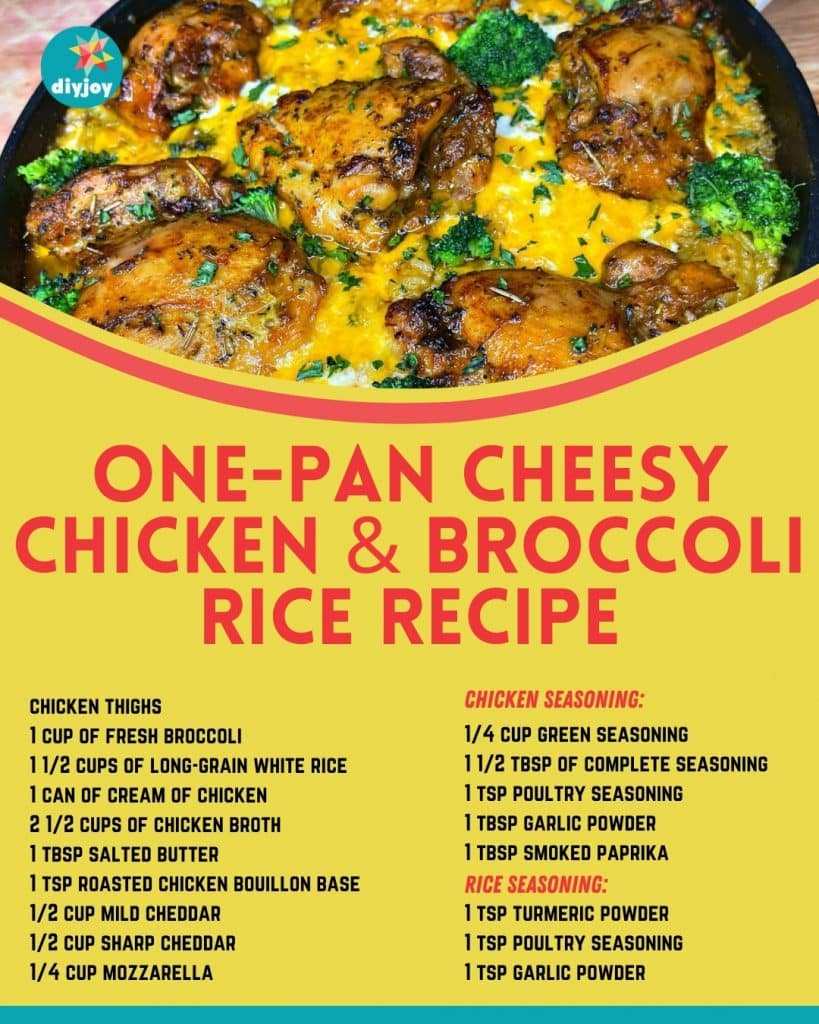 One-Pan Cheesy Chicken and Broccoli Rice