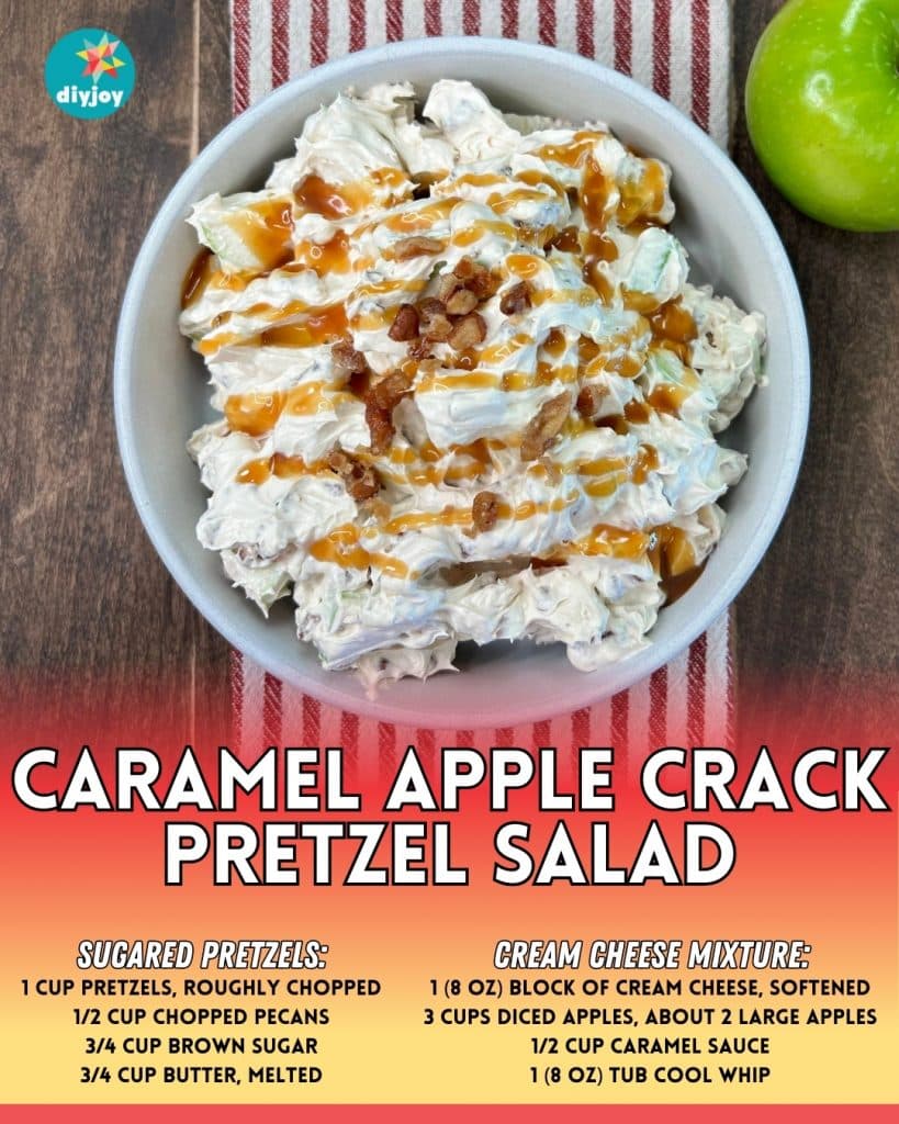 Caramel Apple Crack Pretzel Salad