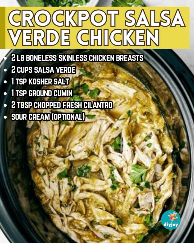 Crockpot Salsa Verde Chicken Recipe