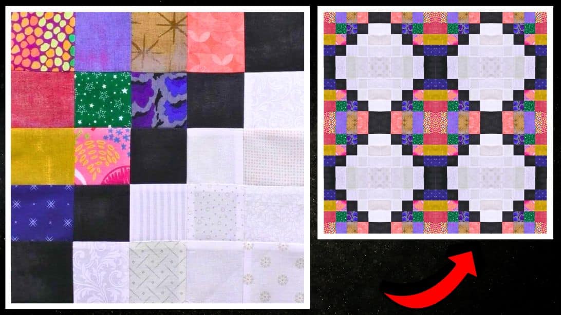 Beginner-Friendly Scrappy Log Cabin Quilt Block Tutorial | DIY Joy Projects and Crafts Ideas