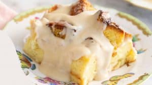 Bread Pudding With Vanilla Sauce
