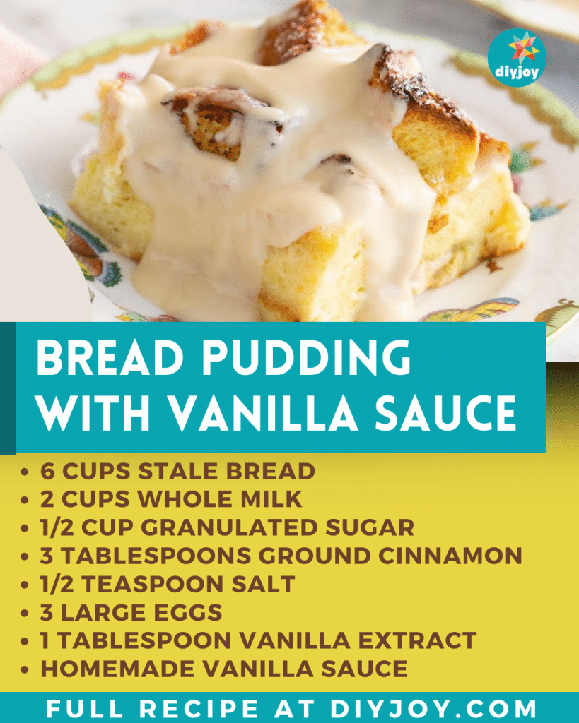 Bread Pudding With Vanilla Sauce Bread Pudding With Vanilla Sauce