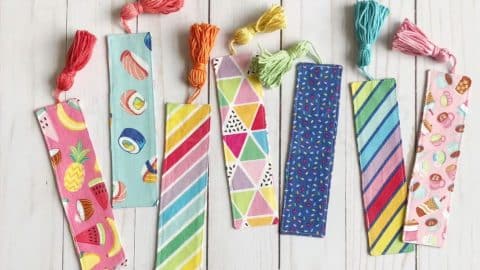 DIY Fabric Bookmark With Tassel | DIY Joy Projects and Crafts Ideas