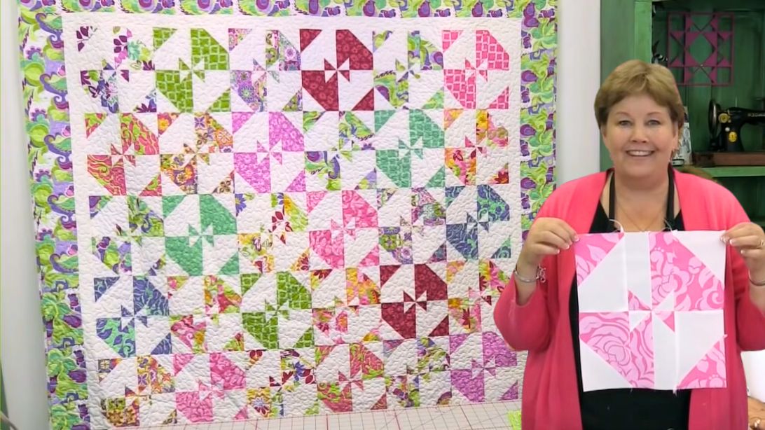 Disappearing Pinwheel 5 Twist Quilt With Jenny Doan