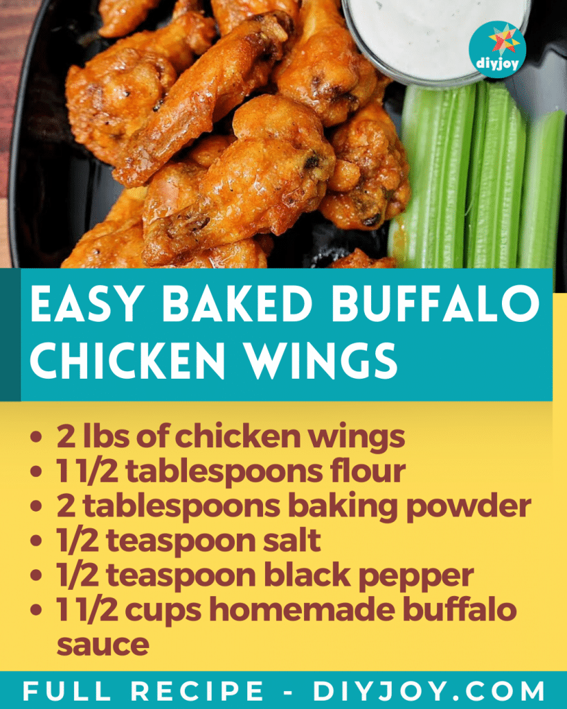 Buffalo Chicken Wings Made Easy in the Oven
