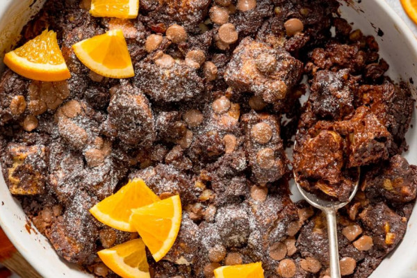 Easy Chocolate Orange Bread & Butter Pudding Recipe
