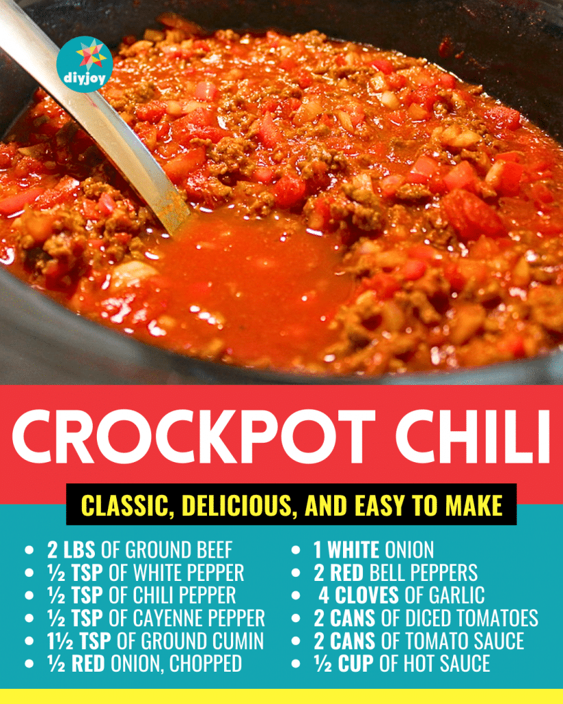 Easy Classic Crockpot Chili Recipe