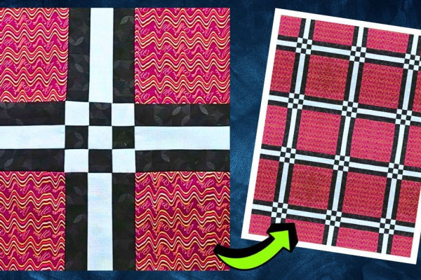 Easy Crossroads Quilt Block Tutorial for Beginners