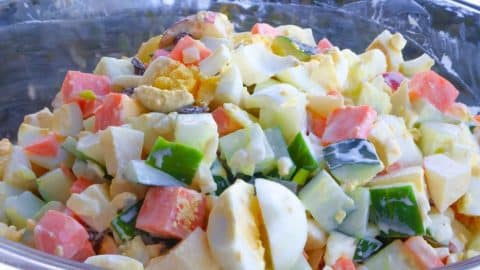 Easy Egg Cucumber Salad | DIY Joy Projects and Crafts Ideas