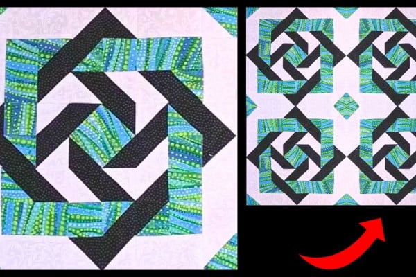 Easy Slip Knot Quilt Block Tutorial
