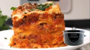 Easy Slow Cooker Lasagna