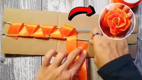 Easy Trick to Make a Flower Ribbon | DIY Joy Projects and Crafts Ideas