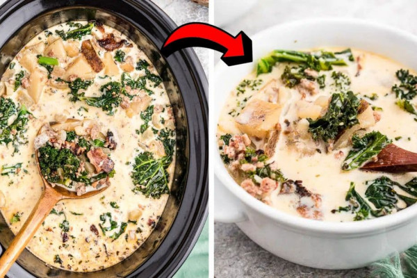 Easy-to-Make Crockpot Tuscan Soup