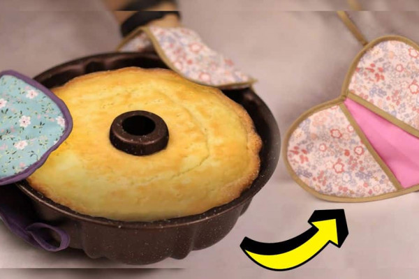 Easy-to-Sew Heart-Shaped Pot Holder