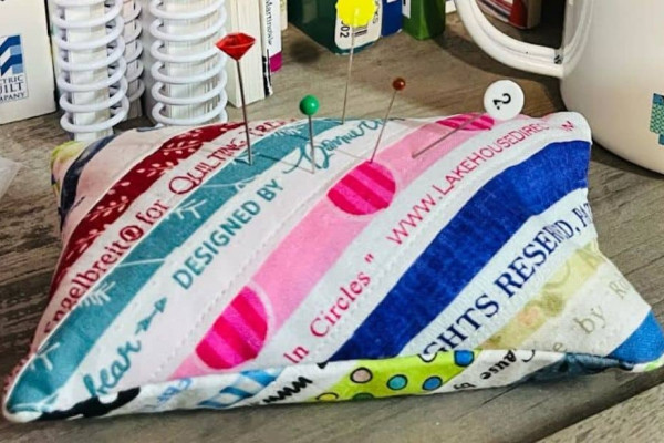 Easy-to-Sew Selvage Pincushion