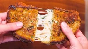 Garlic Grilled Cheese Sandwich