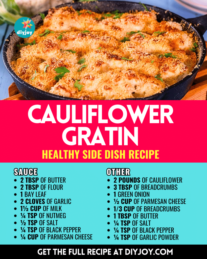 Healthy LowCarb Cauliflower Gratin Recipe