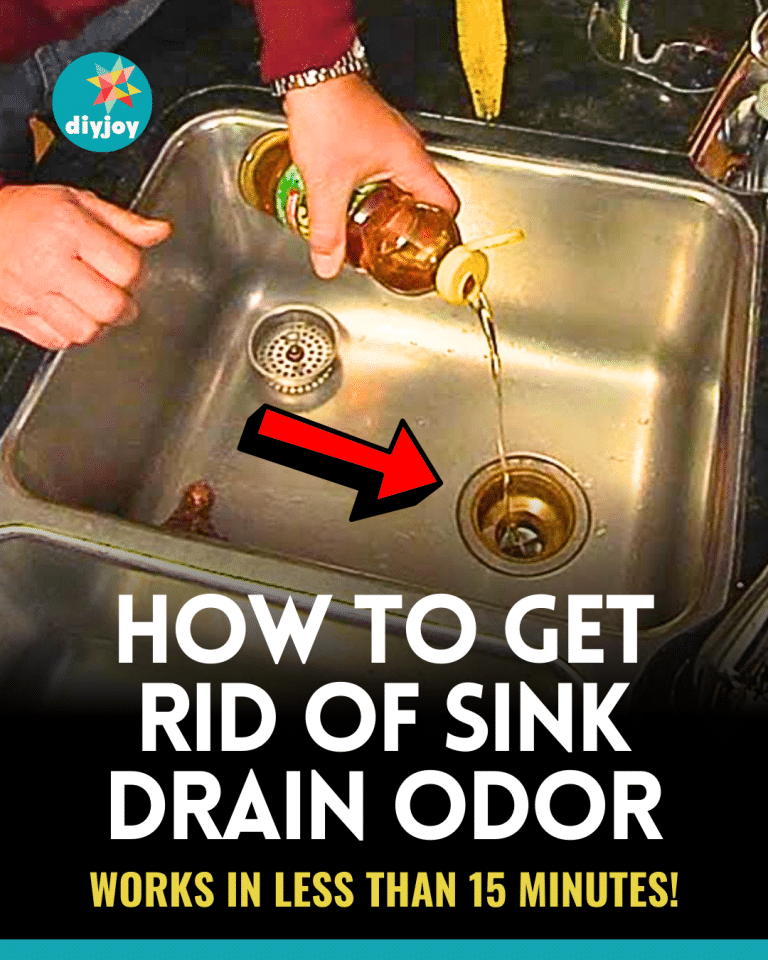 How To Get Rid of Sink Drain Odor in 15 Minutes! DIY Joy