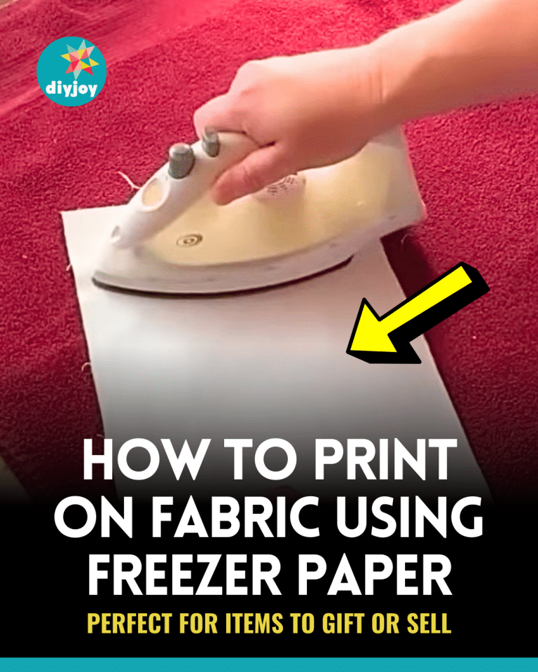 How to Print on Fabric Using Freezer Paper - DIY Joy