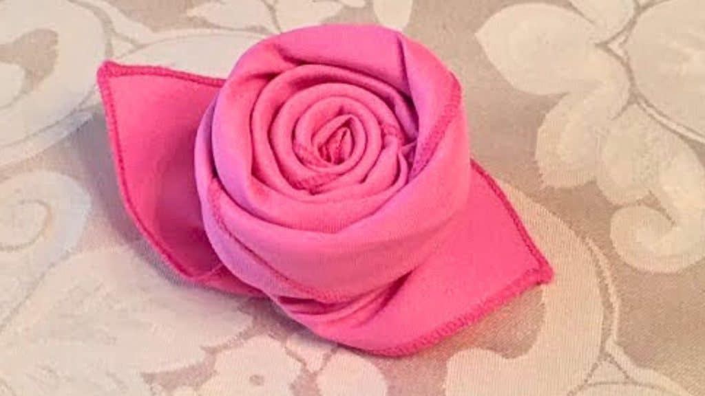 How to Fold a Cloth Napkin Into a Rose in 72 Seconds