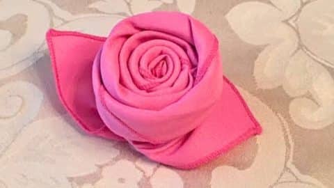 How to Fold a Cloth Napkin Into a Rose in 72 Seconds | DIY Joy Projects and Crafts Ideas